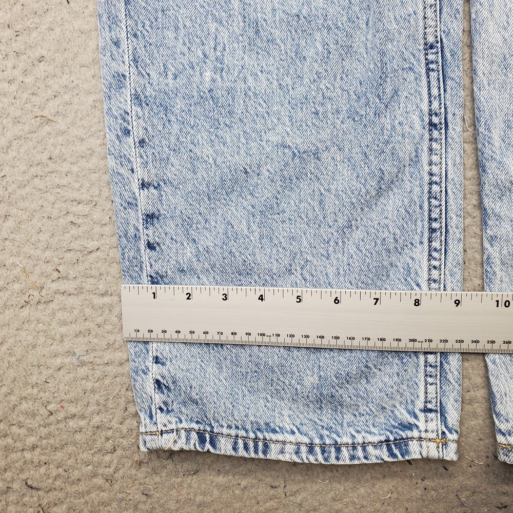 Aéropostale Baggy Jeans Womens 6R Blue Denim Distressed Low Rise Straight Leg - Picture 5 of 10